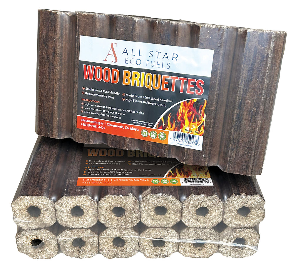 10KG Wood Briquettes (12 Pack)